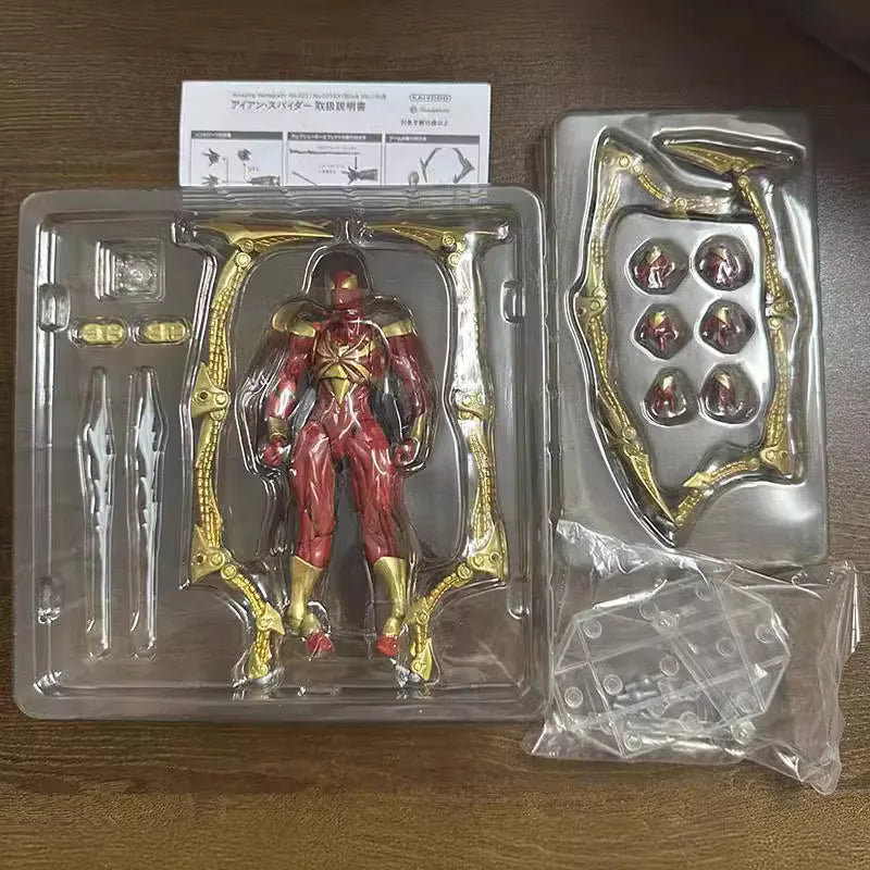 Kaiyodo Revoltech Amazing Yamaguchi Iron Spider-Man Action Figures Model Doll Collectible Toy Decoration Gift