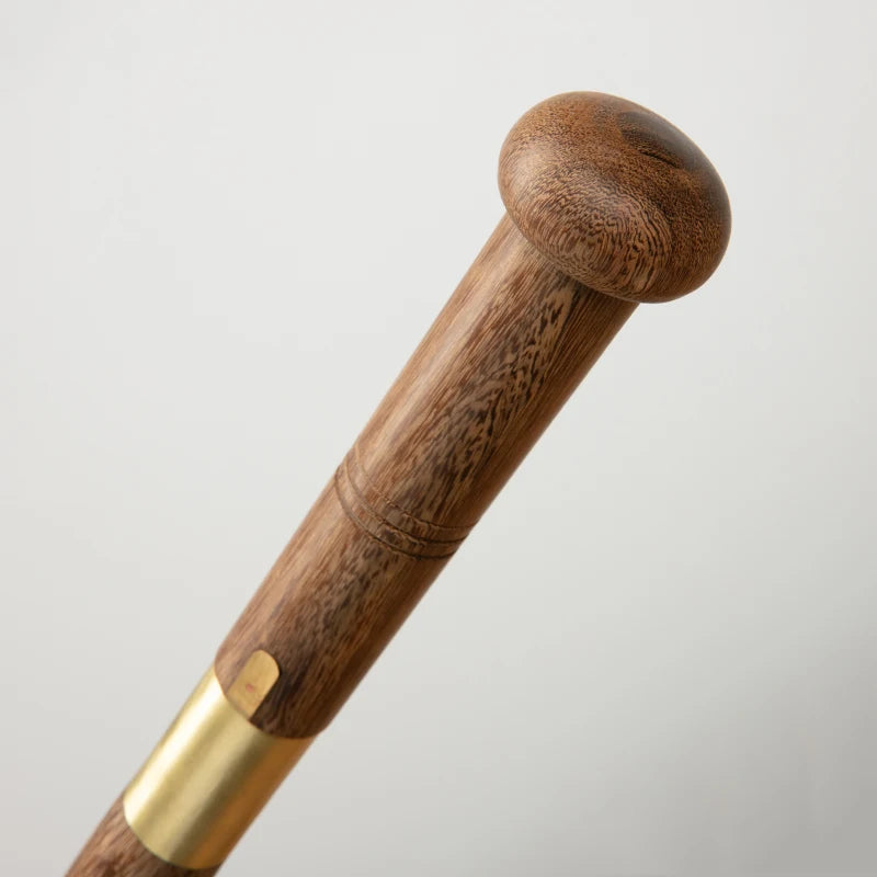 Chinese Staff Sword Folded Steel Damascus Blade Sharp Real Rosewood Scabbard Walking Stick Samurai Swords Ready Battle Katanas