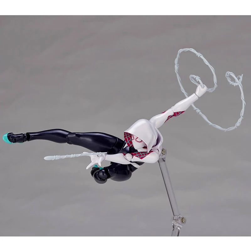 AMAZING YAMAGUCHI Spiderman Gwen Stacy Action Figure Spider Gwen PVC Model Spider-Man Across the Spider-Verse Miles Morales Toys