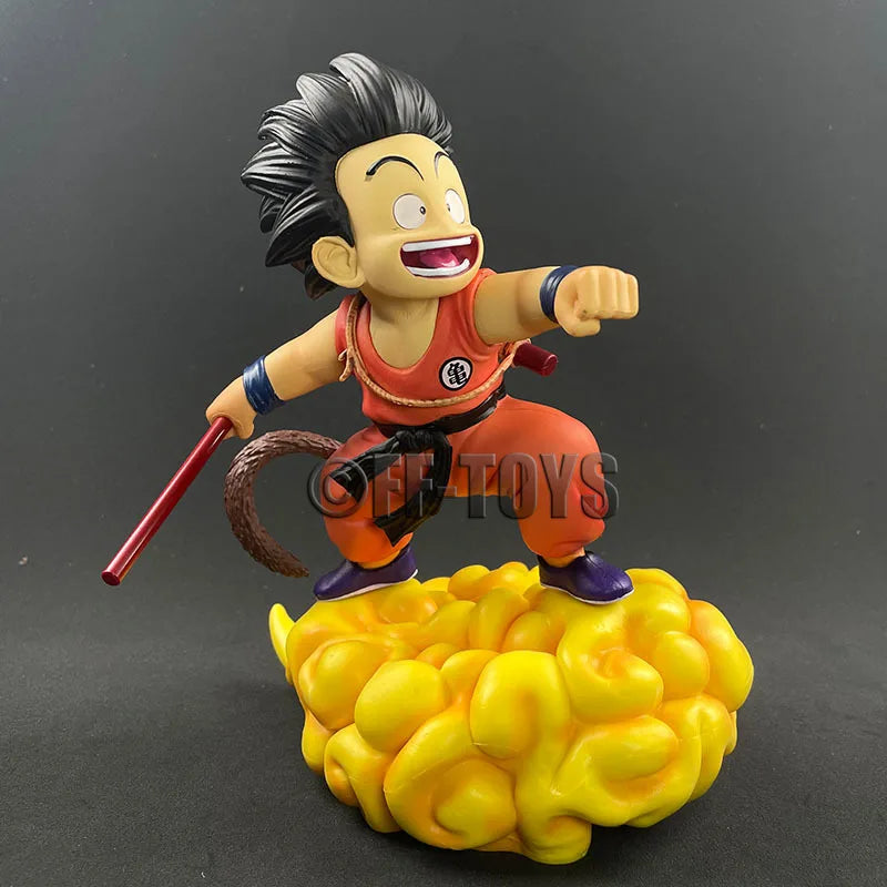 Dragon Ball Z Figure Son Goku With Cloud Anime Figures Super Saiyan Son Goku Gk Statue 14cm Pvc Collection Model Toy Gifts