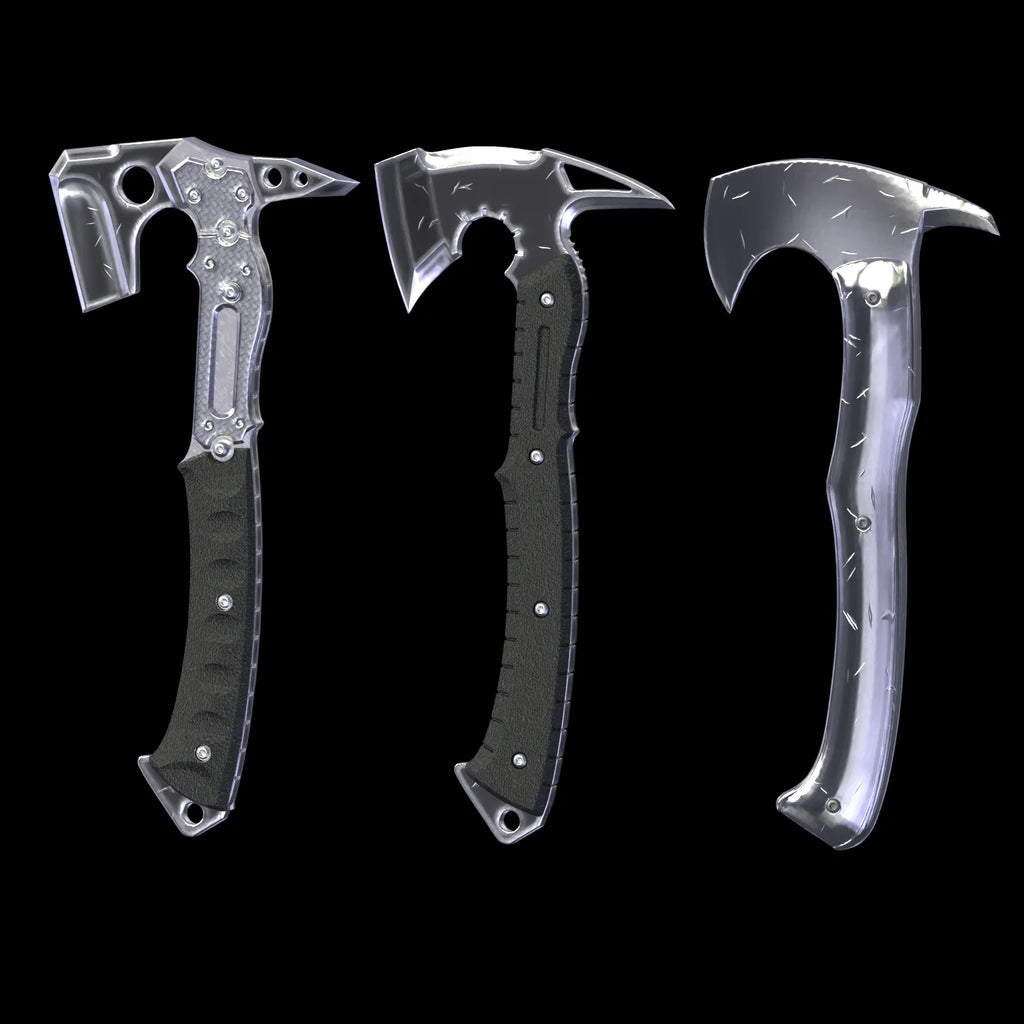 Men's Cosplay Prop Game Halloween Axe Cosplay Prop 3D Printed Plastic Axe Model Costume Accessories