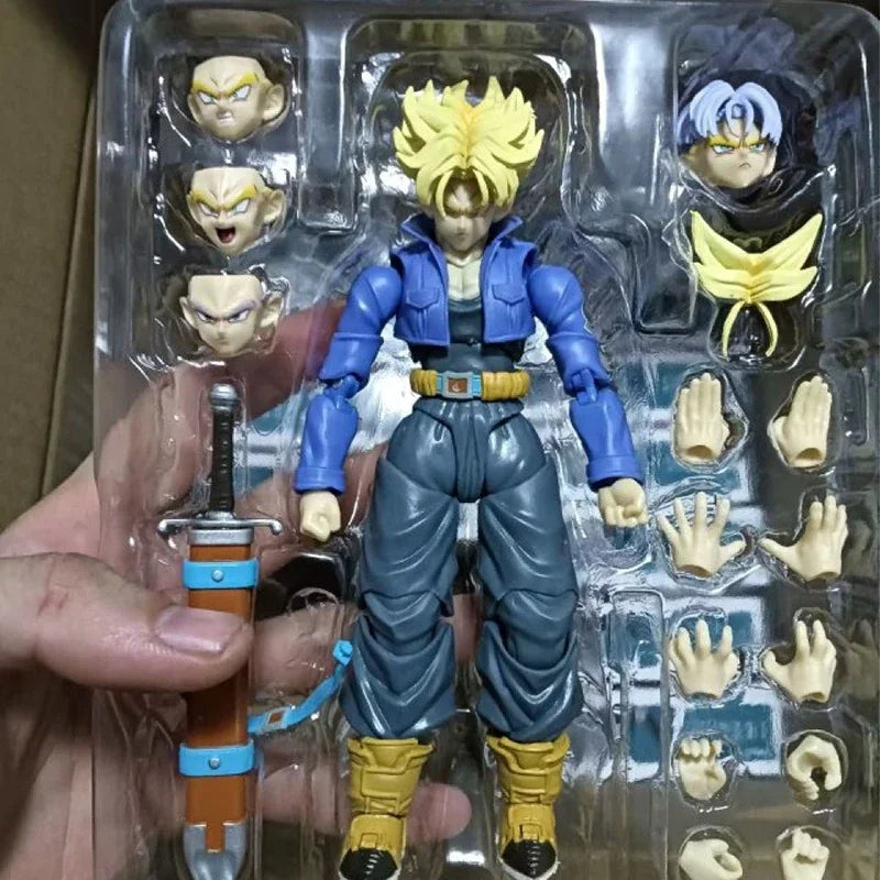 SHF Dragon Ball Z Figure Super Saiyan Trunks Action Figure Movable PVC Collection Anime Future Boy Torankusu Figures Model Toys