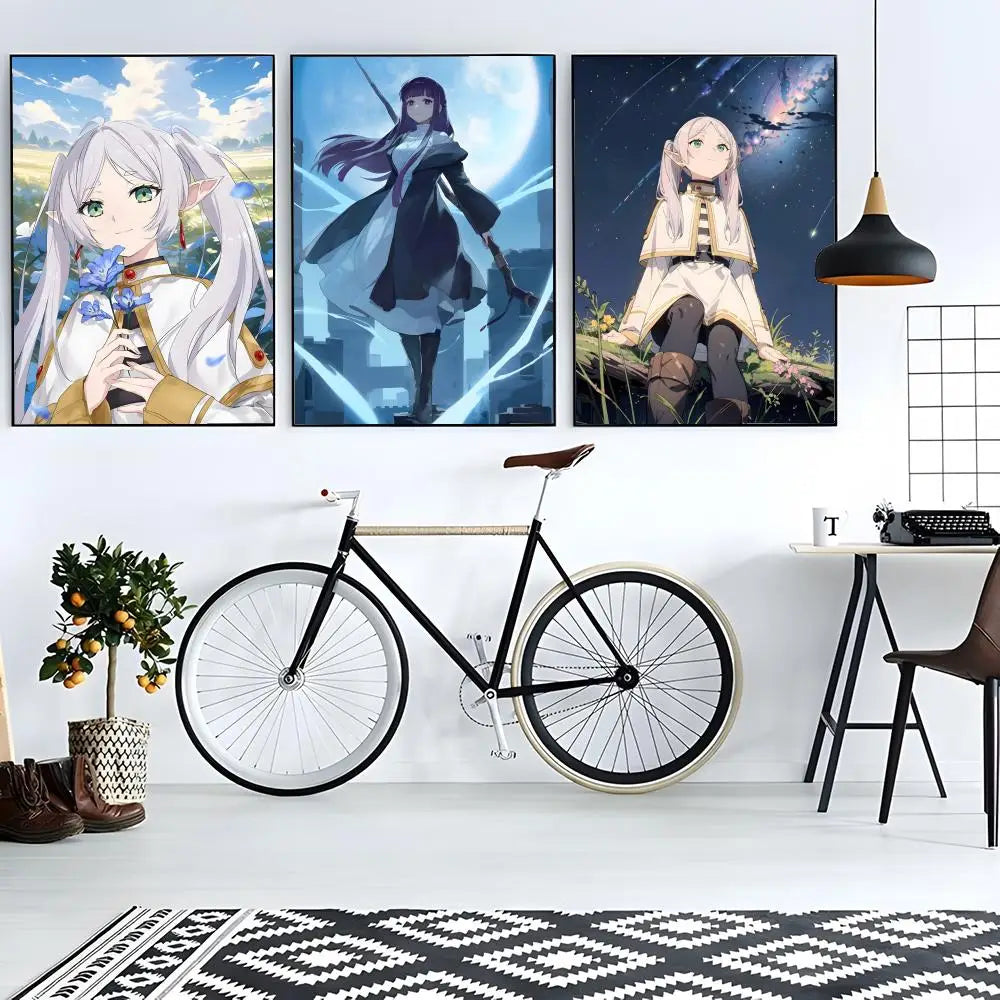 Frieren Retro Anime Poster