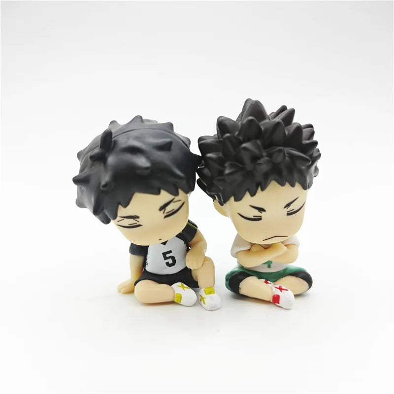 Japan Anime Haikyuu Gashapon Capsule Toy Oikawa Tooru Iwaizumi Hajime Bokuto Kotaro Akaashi Keiji Figures Sleep Doll Toys Model