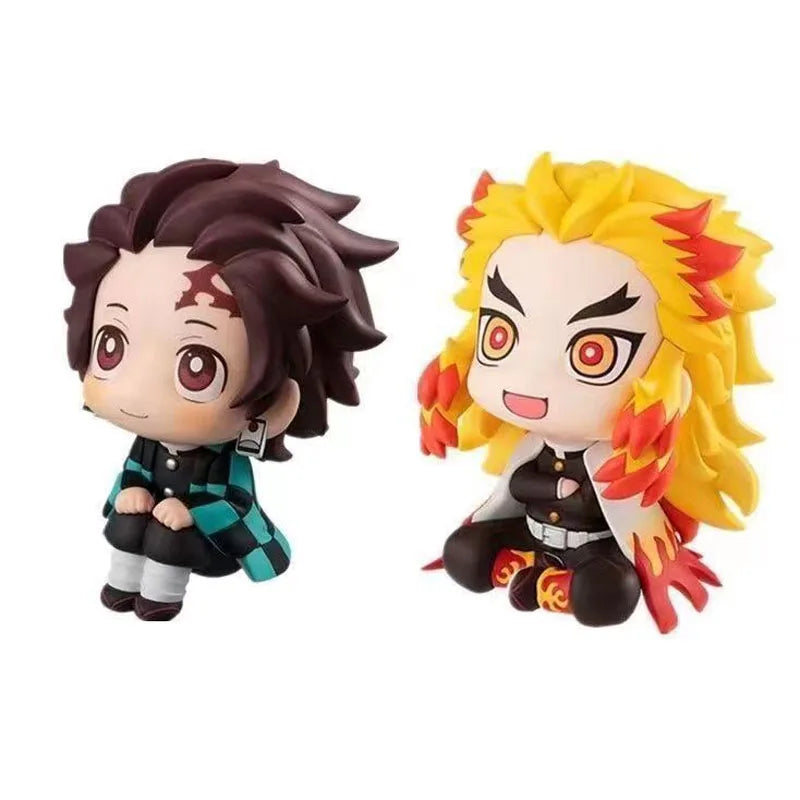 Anime Demon Slayer Doll Toy 6cm Nezuko Tanjirou Zenitsu Inosuke Kyoujurou Kanawo Action Figures Model Toy Kid Xmas Birthday Gift