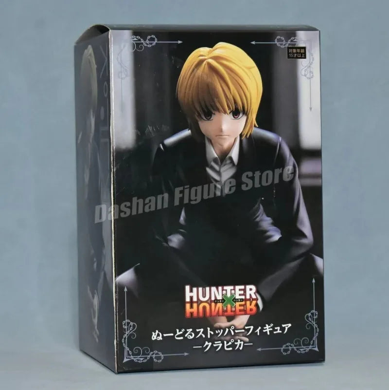 14cm Phantom Troupe Chrollo Action Figure Hunter×Hunter Noodle Stopper Kurapika Figures Model Toys PVC Collection Car Ornaments