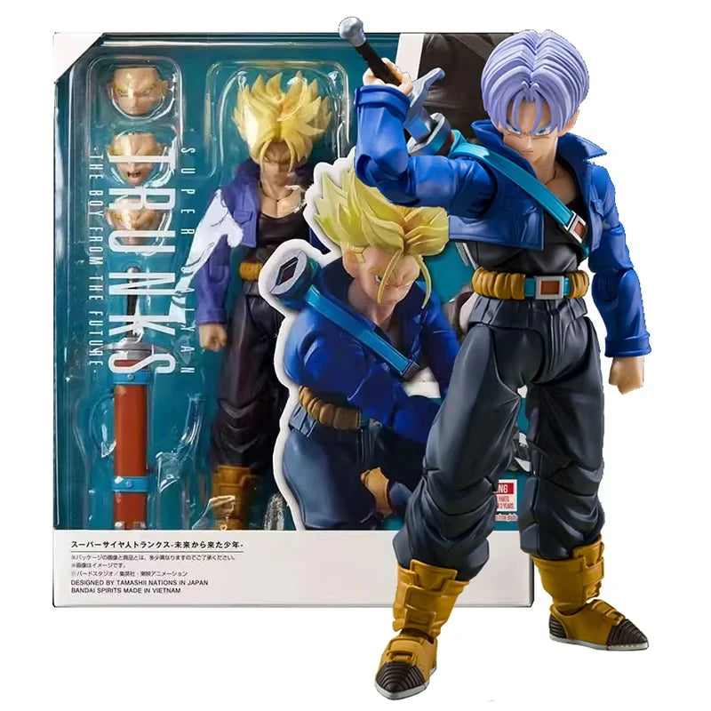 SHF Dragon Ball Z Figure Super Saiyan Trunks Action Figure Movable PVC Collection Anime Future Boy Torankusu Figures Model Toys