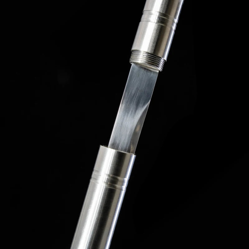 Chinese Battle Sword Golden Cudgel Real Multi Refined High Manganese Steel Blade Metal Saya Ready Training Kongfu Katanas