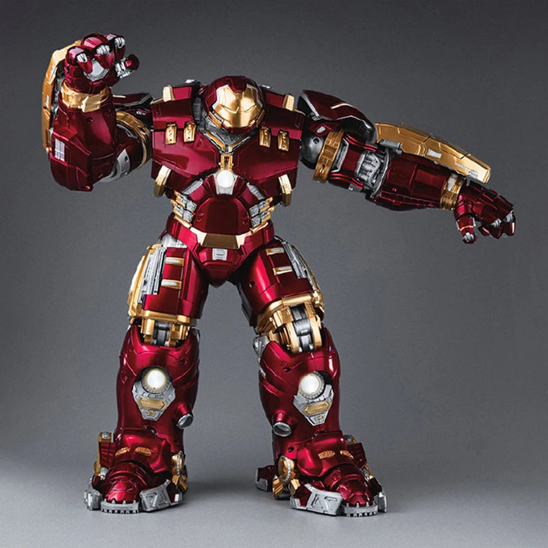 Marvel Anti-Hulk Armor Fondjoy Assemble Toy Movie Character Model 18 Inches Action Figures LED Can Emit Light Model Gift For Boy