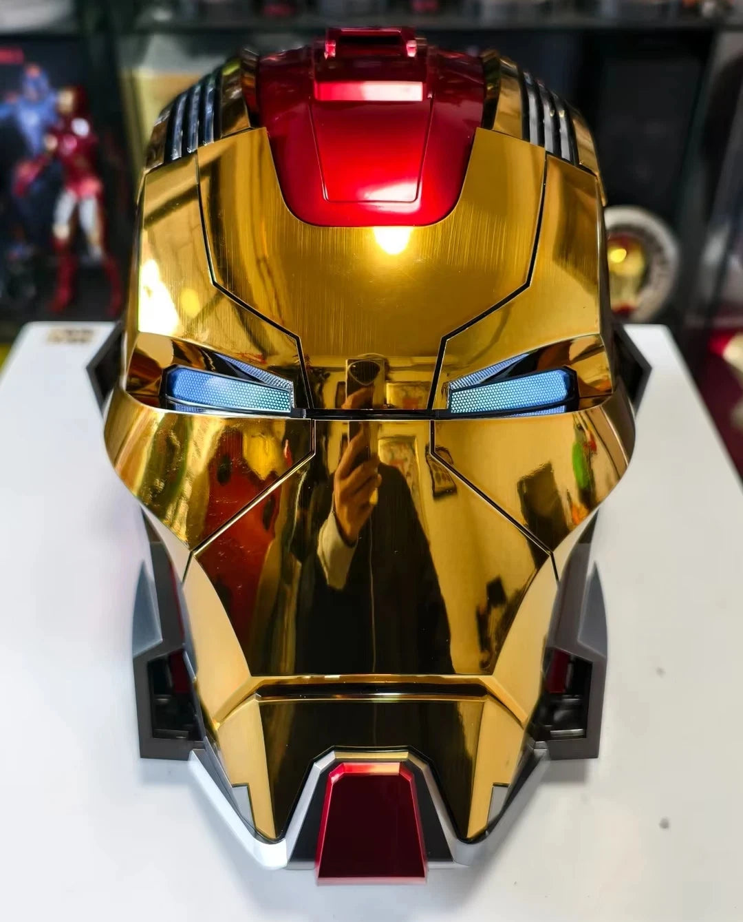 1:1 Iron Man Mk50 Mk17helmet Wearable Voice-Activated Deformation Helmet Around Marvel Animation Derivatives Model Toy Gift