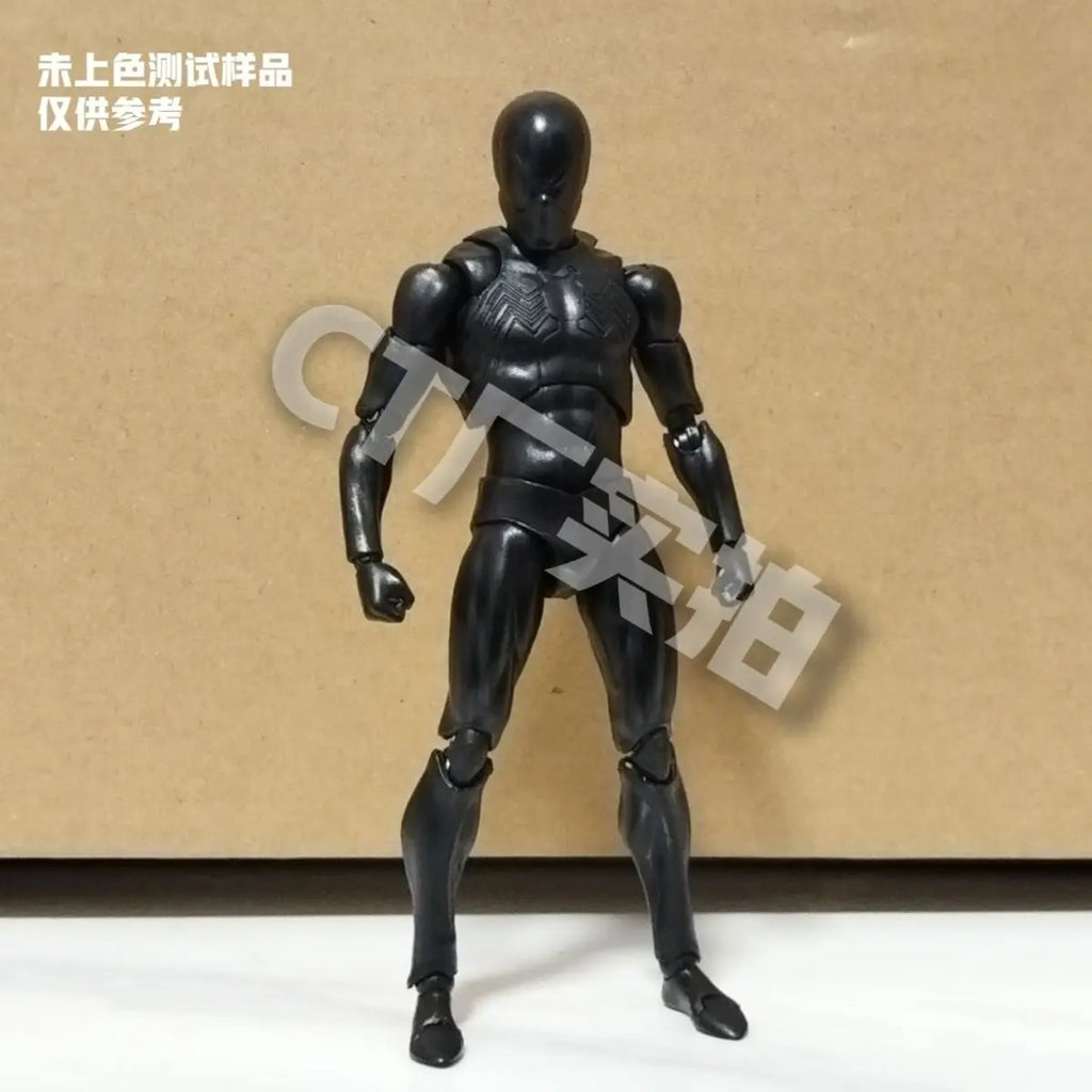 CT 1/12 The Amazing Spider-Man MAFEX 147 S.H.Figuarts Spider Man Venom symbiotic Black Suit Anime  Action Figures 6" Model Toy