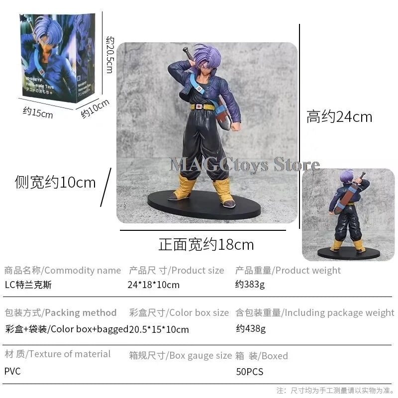Dragon Ball Trunks Anime Figures SHF Saiyan Saiyan Trunks Boy From Future Collection Model Action Figure Toy Birthday Gift Decor