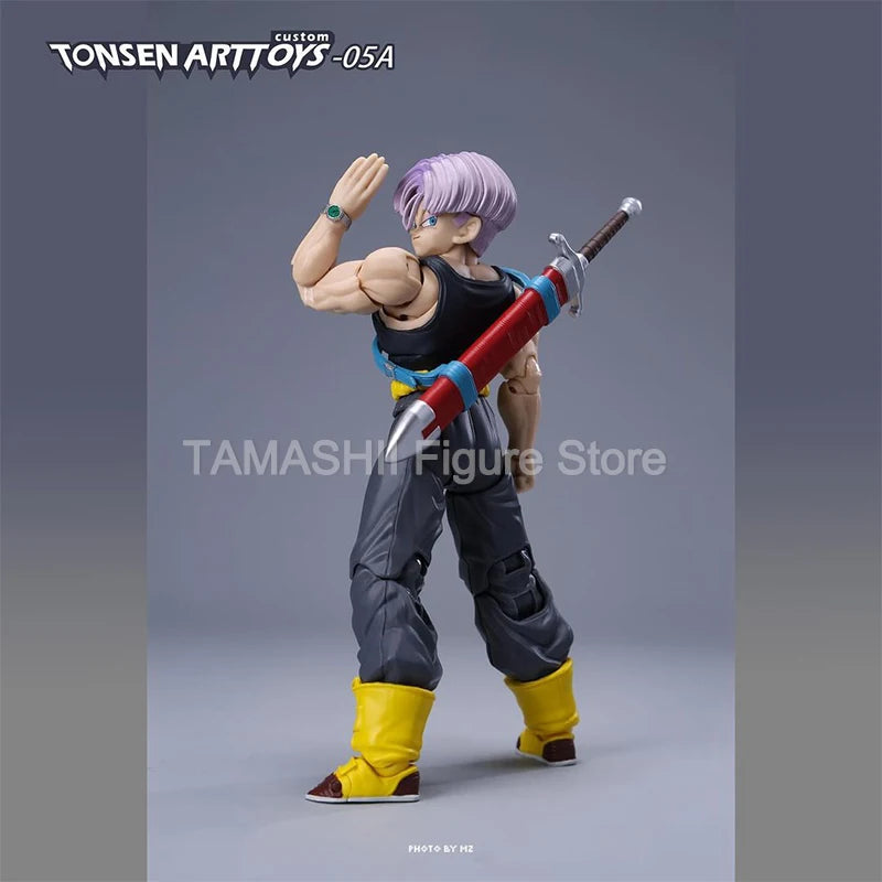 Tonsenarttoys Dragon Ball SHF Trunks Accessories SSJ SSJ2 Custom Model Kit Anime Action Figures Toys Collectibles