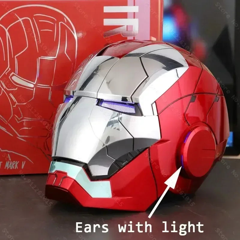 1:1 Iron Man Mk50 Mk17helmet Wearable Voice-Activated Deformation Helmet Around Marvel Animation Derivatives Model Toy Gift