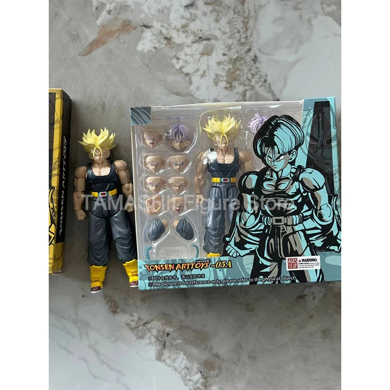 Tonsenarttoys Dragon Ball SHF Trunks Accessories SSJ SSJ2 Custom Model Kit Anime Action Figures Toys Collectibles