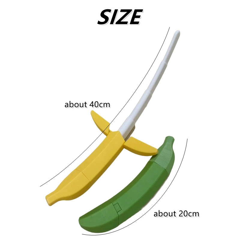 Gravity Katanas Sword Banana Shape Retractable Swords Decompression Katana Stress Relief Toy Knife Chindren Christmas Gifts