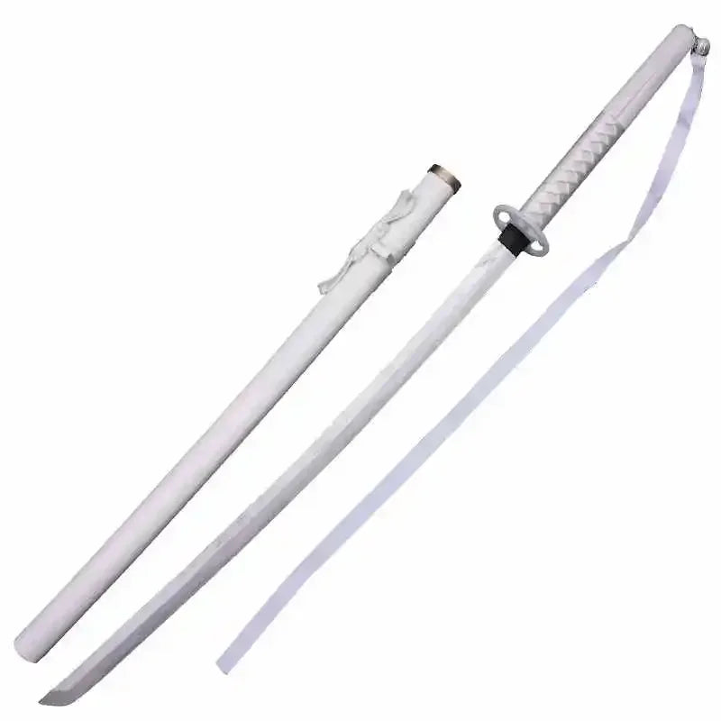 104cm Bleach Kuchiki Rukia Katana Sword Anime Ichigo Cosplay Prop Wooden Ninja Knife Real Size Japanese Katana Samurai Sabre Toy