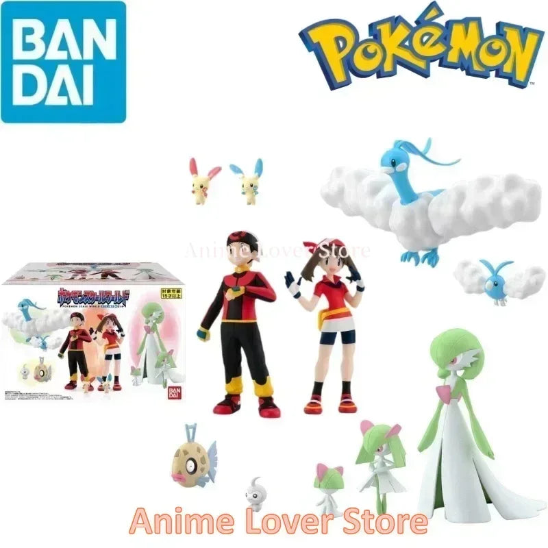 Bandai Original Scale World POKEMON Hoenn Region May Brendan Swablu Altaria Ralts Gardevoir Anime Figures Toys