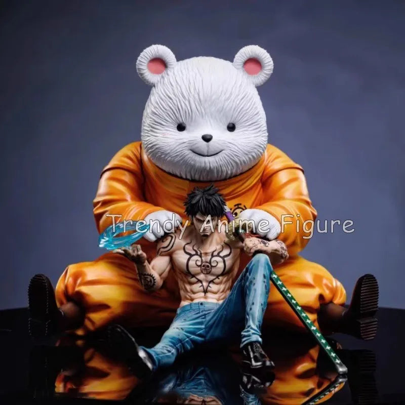 One Piece Figure Gk BT Bepo Law Action Figures PVC Statue 18cm Oka Shichibukai Trafalgar D. Water Law Figurine Anime Model Toys