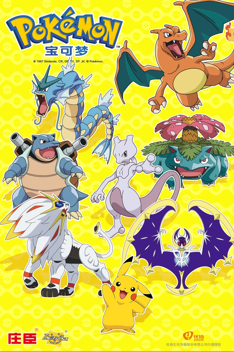 Anime Pokemon Figures Transformer Poke Ball Model Pikachu Charizard Blastoise Mewtwo Venusaur Gyarados Greninja Robot Toy Gift