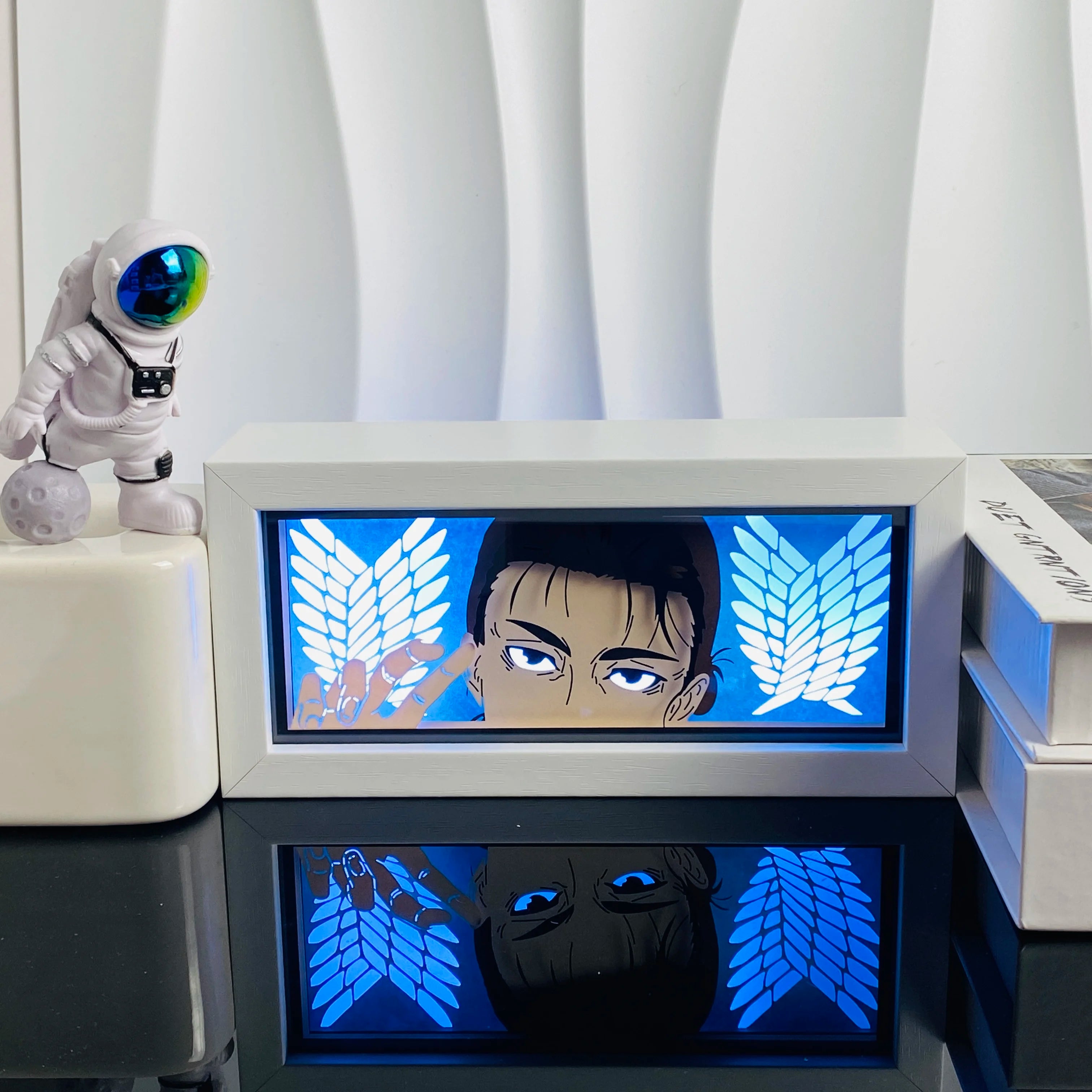 Anime Led Light Lamp For Room Decor Paper Cut Shadow Box Birthday Bedside Remote control Nightlight Manga Light Box Friend Gifts