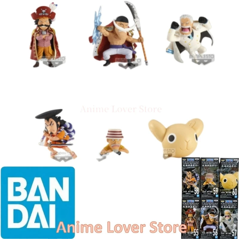 Bandai Banpresto Original One Piece WCF WT100 VO.10 Roger Edward Newgate Garp Oden Son chou Merry Anime Figures Toys