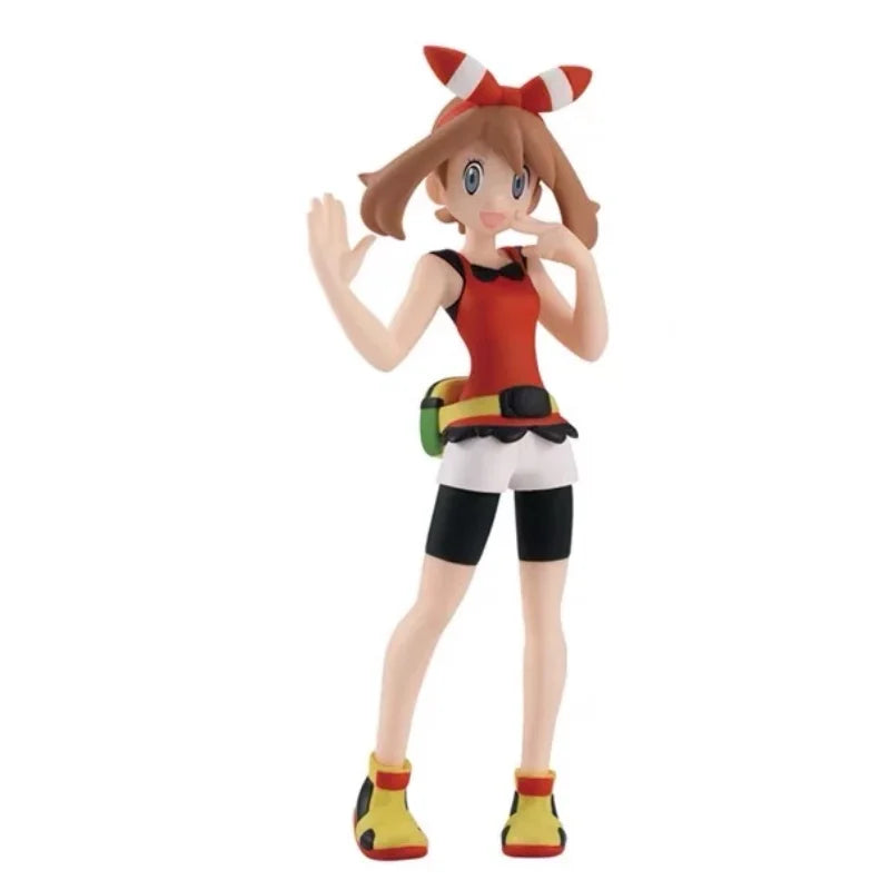 BANDAI Pokemon Figures Scale World Sinnoh Region Johto Region World Hoenn 2 Set Haruka Hikari Hibiki Anime Child Christmas Gift