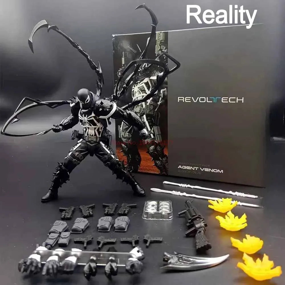 In Stock Mess Toys Black Suit Neighbor Symbiote Spider Figure Scarlet Spider Kaine Parker Red Anime Action Figure Toys Gifts