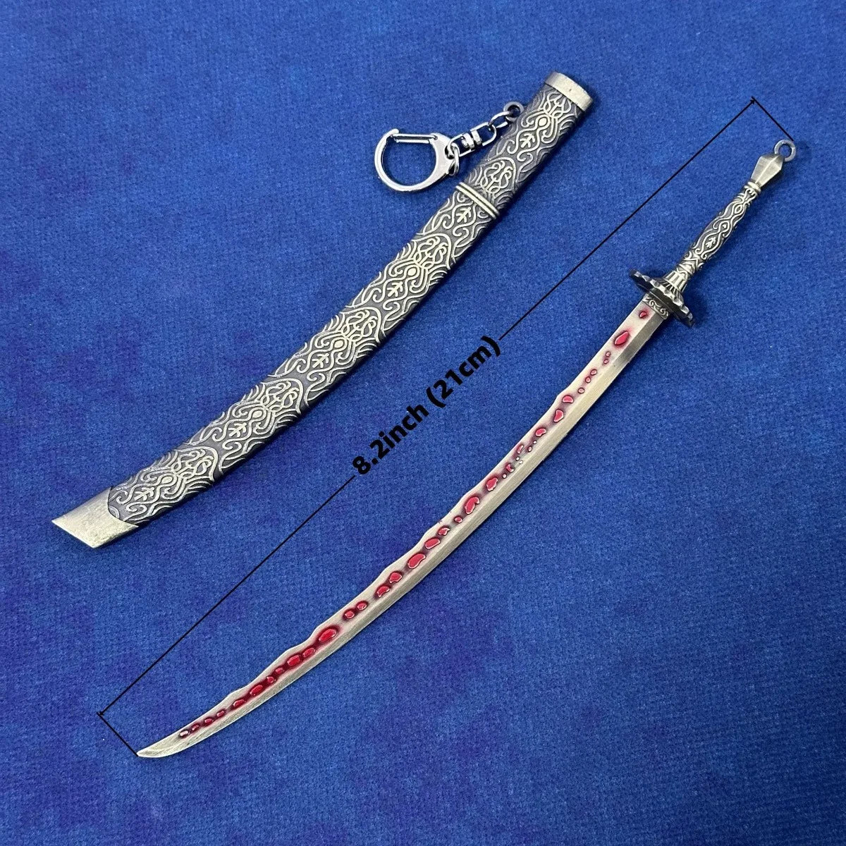 8.6inch Metal Elden Ring Katana Anime Ninja Knife Real Japanese Katana Steel Royal Greatsword Original Samurai Sabre Toy Gift