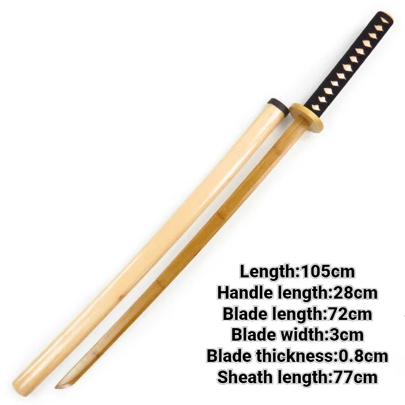 Japanese Katanas Wood Kendo Bamboo Knife Fighting Tools Training Sword Wushu Sports Entertainment Martial Arts Weapons Equipment