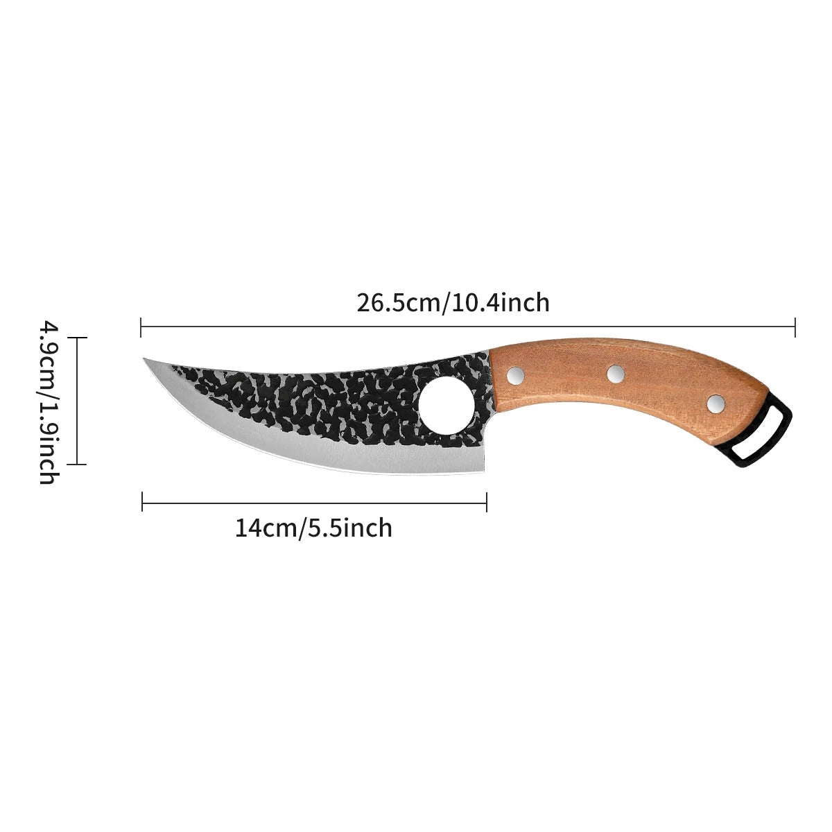 Handmade Forged Kitchen Knife Butcher Knife Boning Knives Meat Cleaver Vegetables Cutter Professional Household Chef Cook Knife