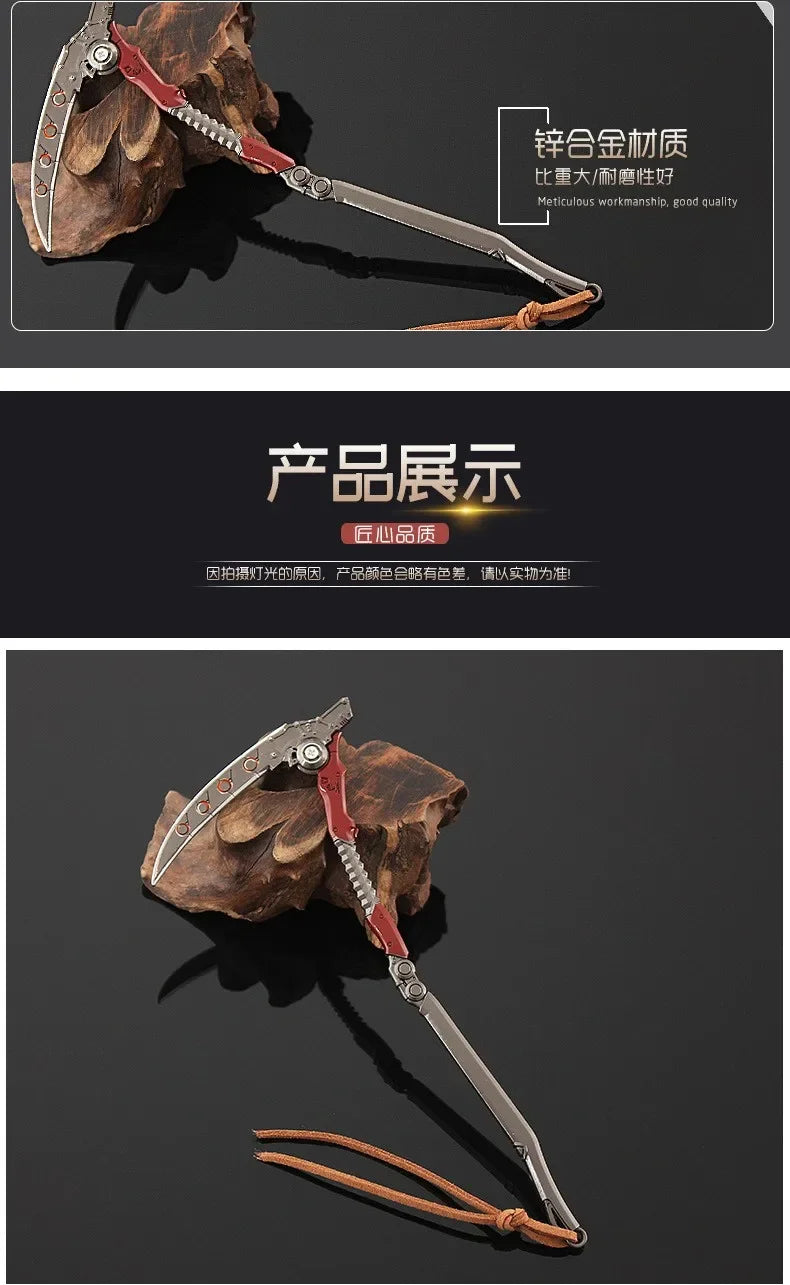 Apex Legends Heirloom Weapon Keychain18cm Dead Man's Curve Game Swords Metal Model 1 Real Katanas Coaplay Prop Gifts Toys Knife