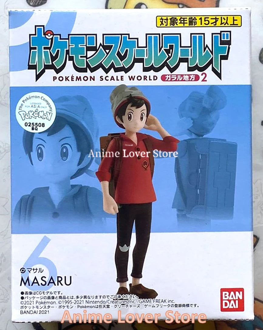 Bandai Original Scale World POKEMON Galar Region Marnie Victor Toxtricity Sirfetch'd Cramorant Anime Figures Toys for Kids Gift