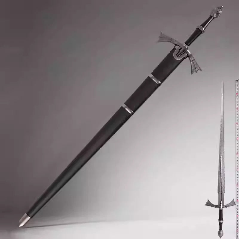 dark sister sword of the Dragon race, Damon Aegon,stainless steel real sword,cosplay one-handed sword, role-playing assassin