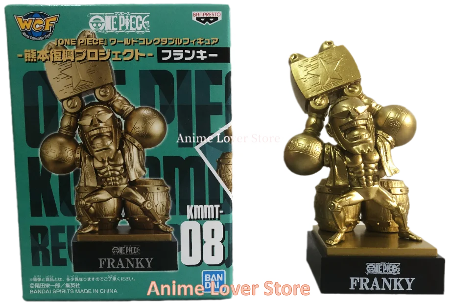 Bandai Original One Piece WCF Kumamoto Revival Plan Luffy Zoro Sanji Nami Usopp Robin Jinbe Chopper Anime Figures Toys for Kids