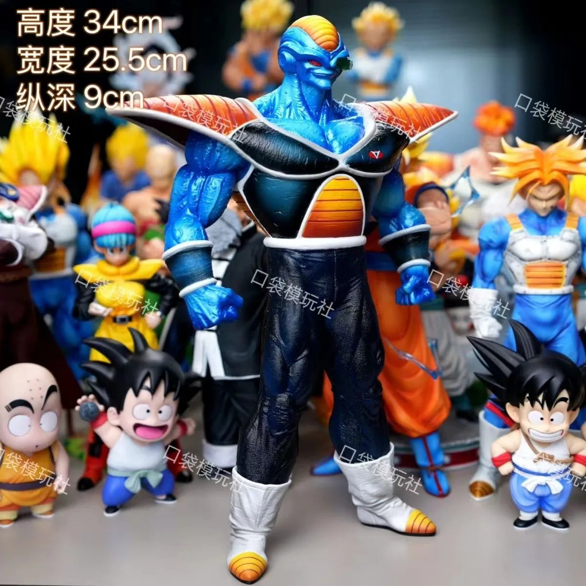 Anime Dragon Ball Z Burter Figure Ginyu Force Action Figures 34cm Pvc Gk Statue Collection Model Toys Gifts