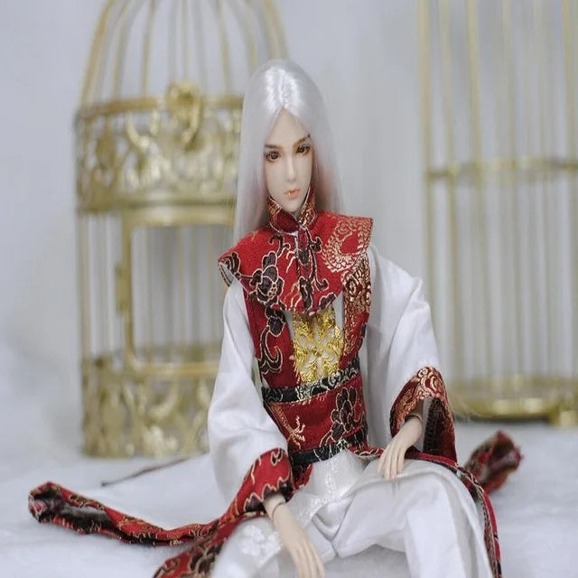 30cm Doll Chinese Ancient Costume Accessories 1/6 Male BJD Doll Figures Flexible Body Boy Doll Long Hair Boyfriend Toys Gift