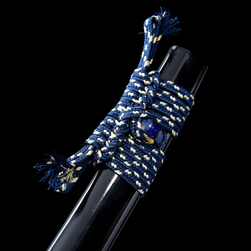 Masahiro Katanas Folded Blue Blade Home Decoration Swords Handmade Full Tang 41 Inch Last Warrior Swords