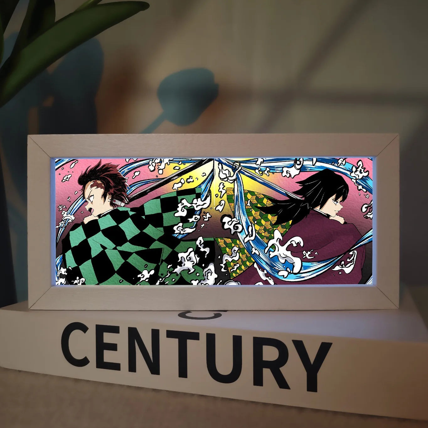 Demon Slayer Anime Merchandise Led Night Light Exquisite Painting Bedroom Atmosphere Desk Lamp Desktop Decoration Ornament Gift