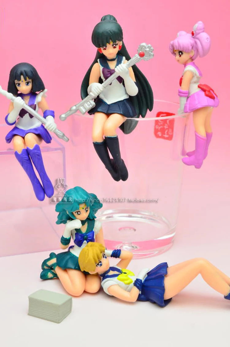 Anime Figure Gacha Sailor Jupiter Capsule Toy Sailor Moon Mercury Mars Meiou Setsuna Pendant Toys Figures Children Gifts