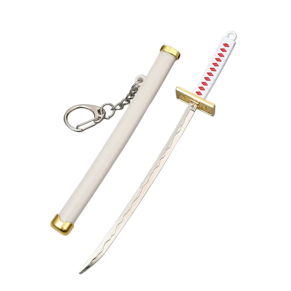 6inch Metal Roronoa Zoro Katana Fake Sword Steel Anime Zoro Ninja Knife Real Japanese Katana Original Samurai Sabre Toy Gift
