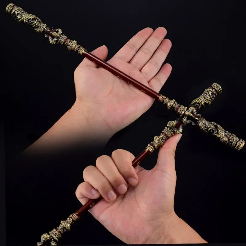 Black Myth Wukong Katana Sword Golden Hoop Stick Real Steel Sword Iron Real Size Weapon Cosplay Prop Decoration Craft Anime Gift