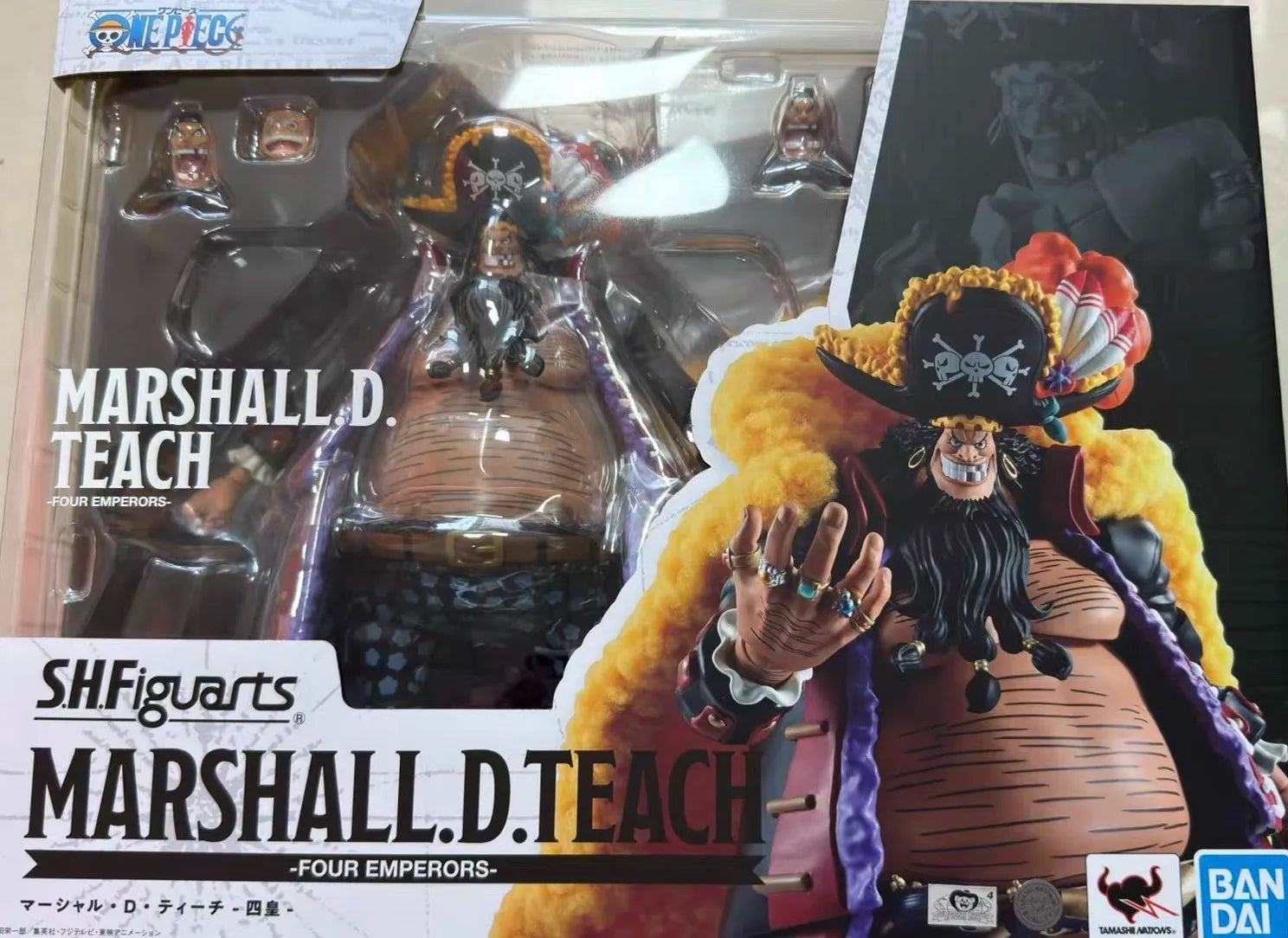 In Stock Genuine Bandai SHF One Piece Series Luffy Zoro Sanji Yonko Kaido Kid Trafalgar Law Action Figures Hand Model Collection