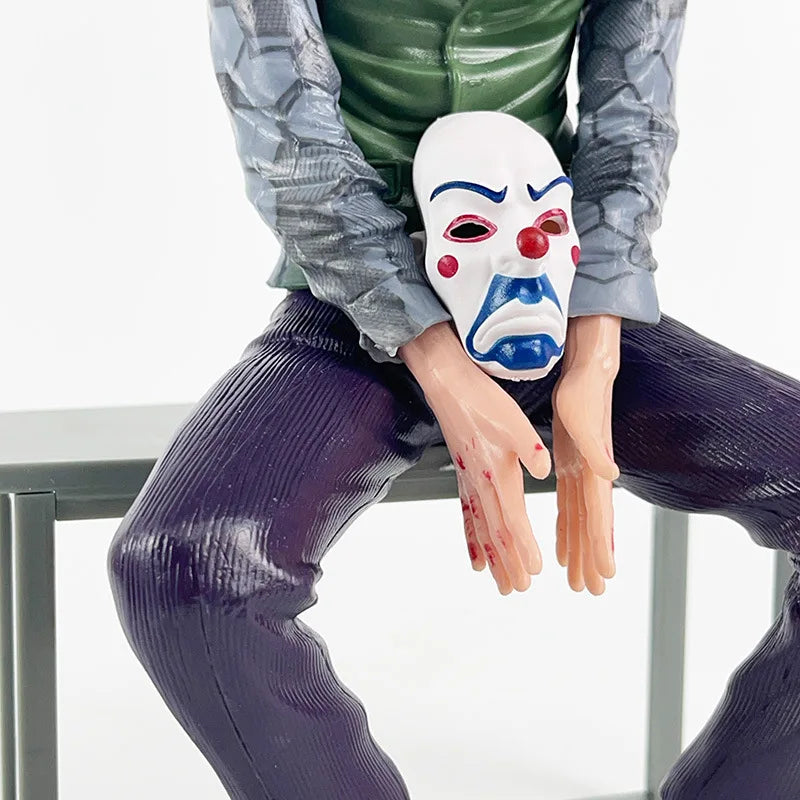 Roof Decoration Joker Heath Ledger Sitting Posture Figures Car Doll Tail And Roof Pendant Model Statue Collectable Toys