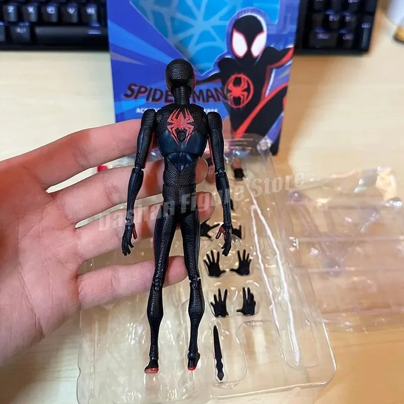 SHF Miguel O'Hara Miles Gwen Action Figure PVC Movable Collection Across the Spider-Verse Figures Superhero CT O Hara Model Toys