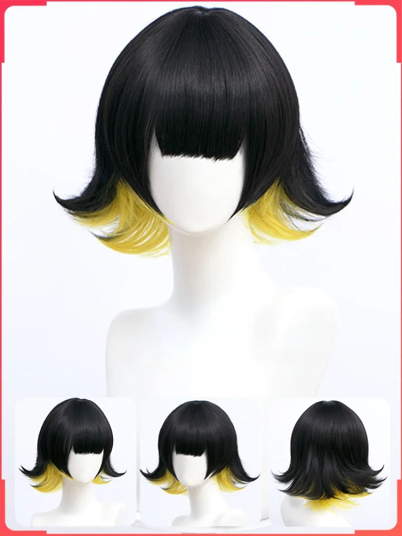 Anime Cosplay  Role Play High Temperature Silk with Hair Net Costume Wigs Character Props