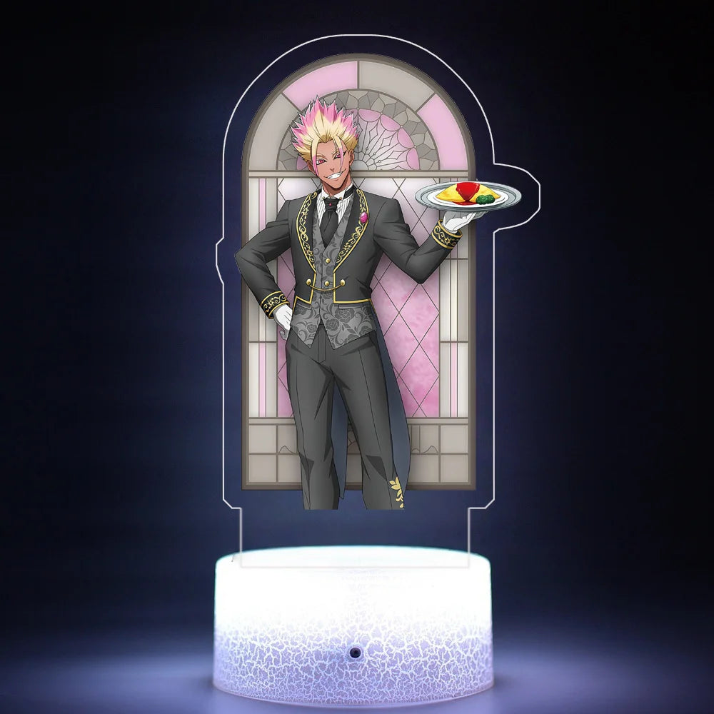 Acrylic Anime Cartoons Night Light for Blue Lock Yoichi Isagi Bedroom Standee Atmosphere Creativity Decoration Birthday Gift