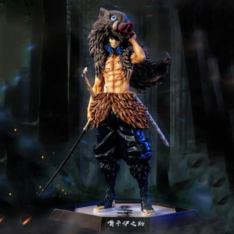 Anime Demon Slayer Kimetsu No Yaiba Figure Giyuutarou Daki Kokushibo Tsugikuni Yoriichi Douma Inosuke Action Figures Model Toys