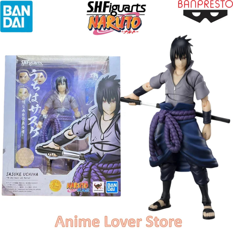 Bandai SHF Naruto Uzumaki Naruto Uchiha Sasuke Madara Haruno Sakura Hatake Kakashi Jiraiya Orochimaru Anime Figures
