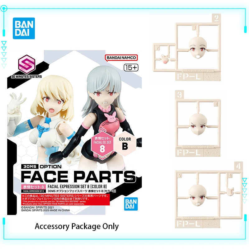 Bandai Original Genuine 30 Minutes Sisters Yufia Eliene Stipla Laranel Siana Farina Neverlia Rishetta Palyton Models Toy Figures